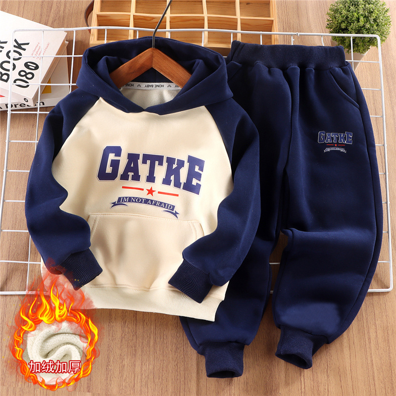 Winter Clothing Activity - Winter Kids Thick Sets Children Velvet