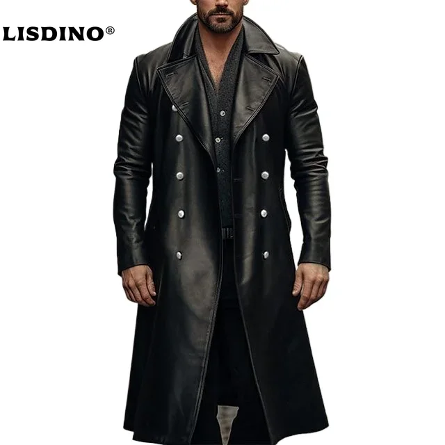 Winter Clothing Clearance Sale - Leather Jacket Men Winter Fleece Motorcycle