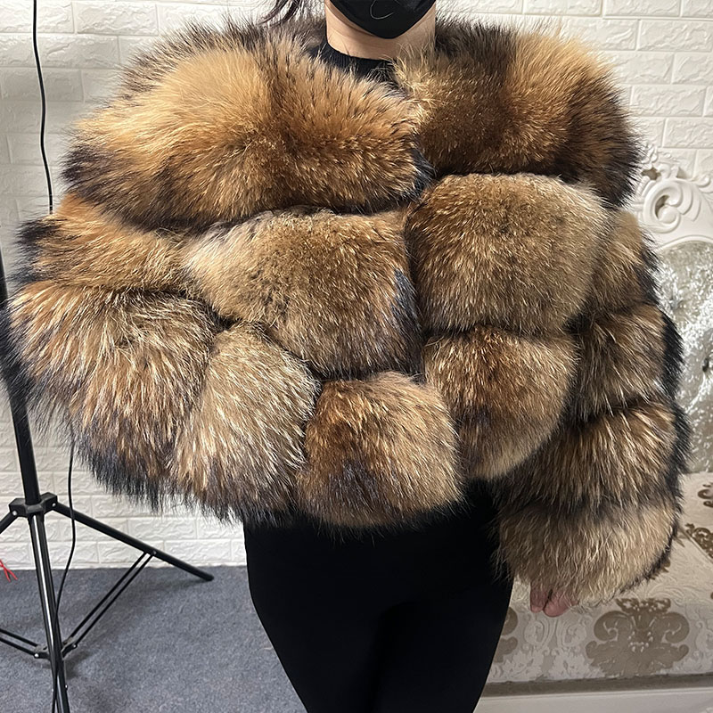 Plus Size Tops Brown Fur Maoma - Winter Clothing Clearance Sale review and price