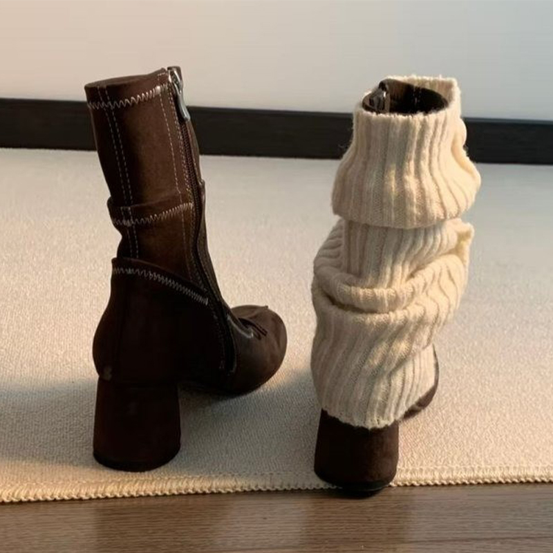 Bow High Heels Women Boots New - Winter Clothing Clearance Sale review and price