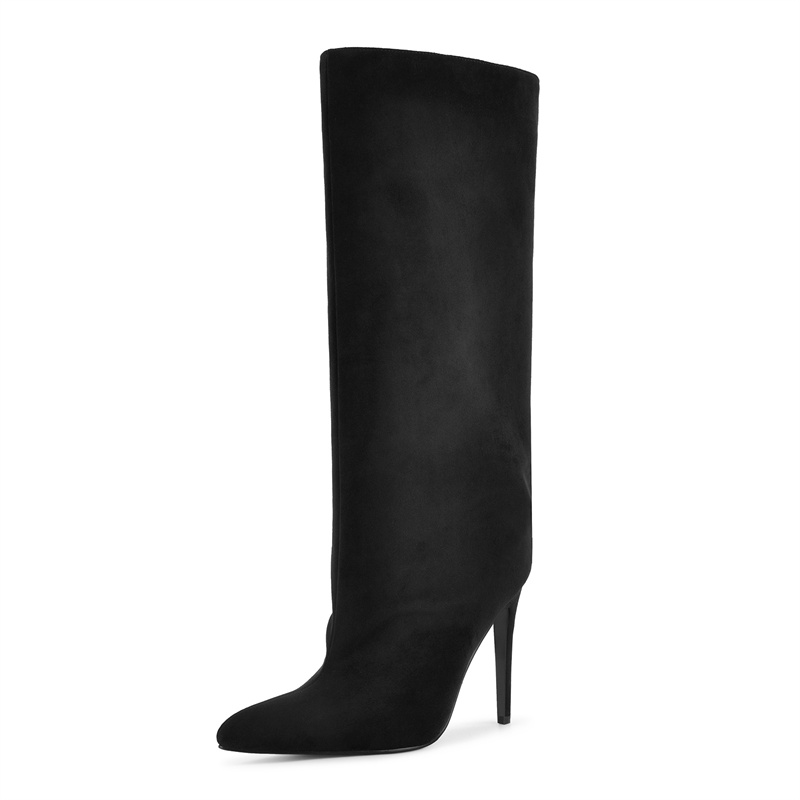 Onlymaker Black Faux Suede Kne - Winter Clothing Clearance Sale review and price