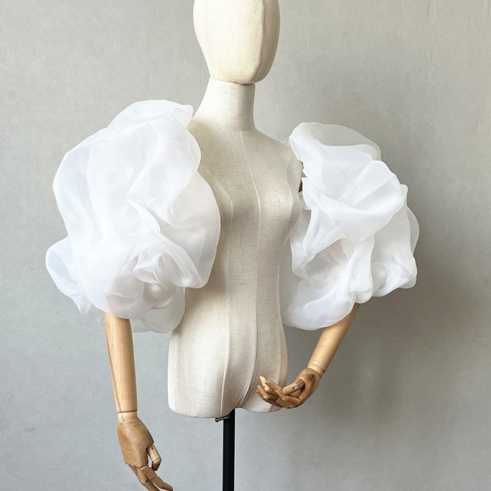 Stylish Puffy Bridal Sleeves O - Winter Clothing Clearance Sale review and price