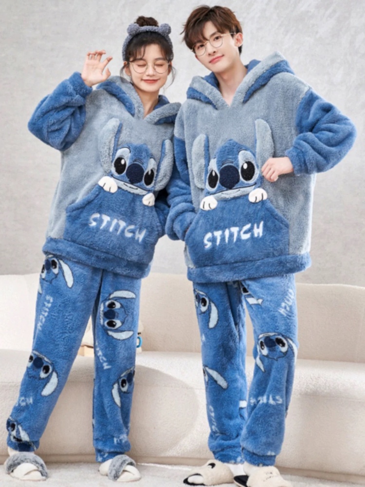 Anime Stitch Winter Pajamas Ca - Winter Clothing Japan review and price