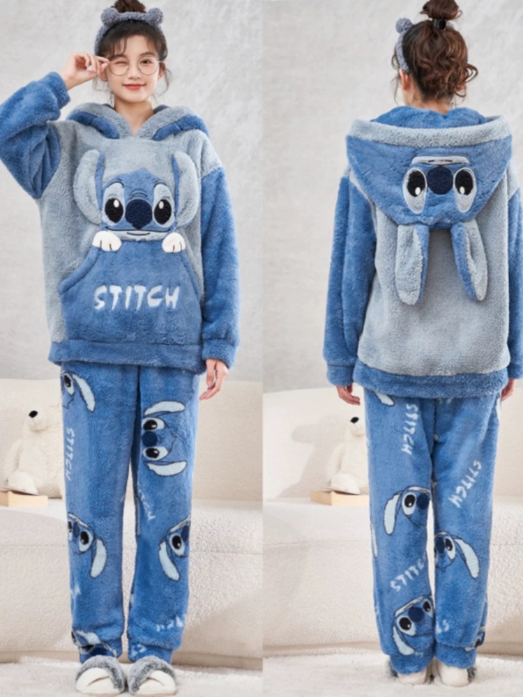 Anime Stitch Winter Pajamas Ca - Winter Clothing Japan review and price