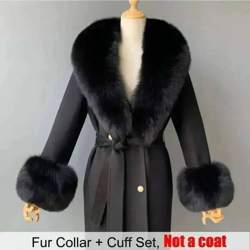 Real Fur Collar And Cuffs Set  - Winter Clothing Clearance Sale review and price