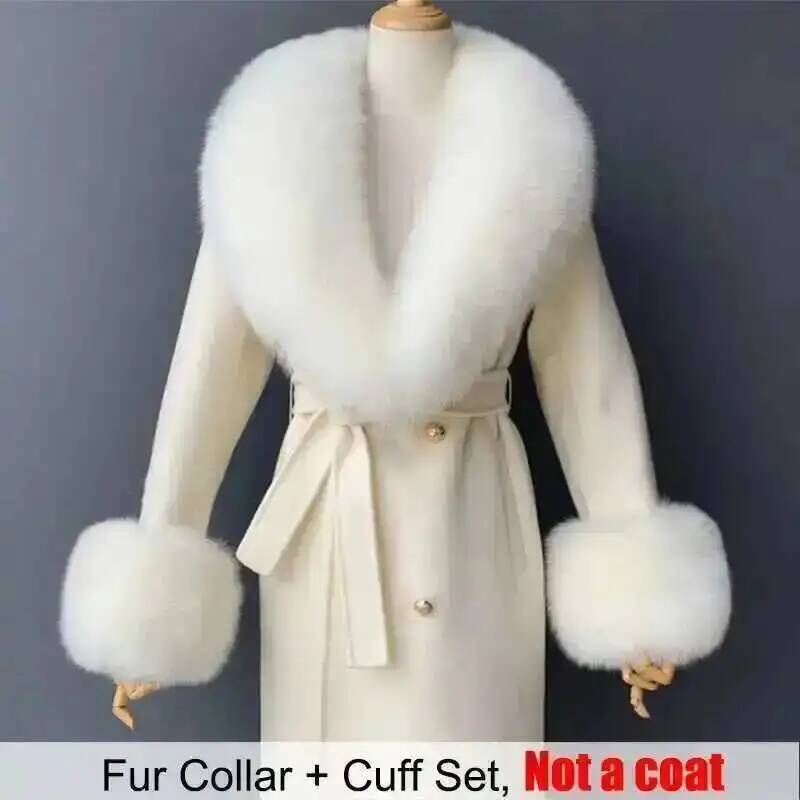 Real Fur Collar And Cuffs Set  - Winter Clothing Clearance Sale review and price