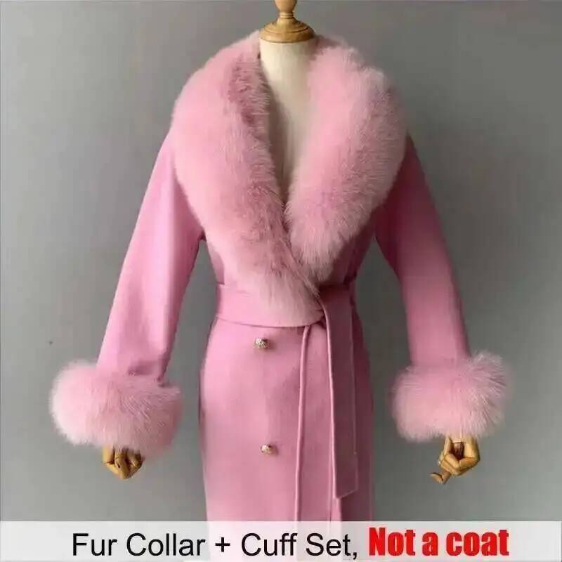 Real Fur Collar And Cuffs Set  - Winter Clothing Clearance Sale review and price