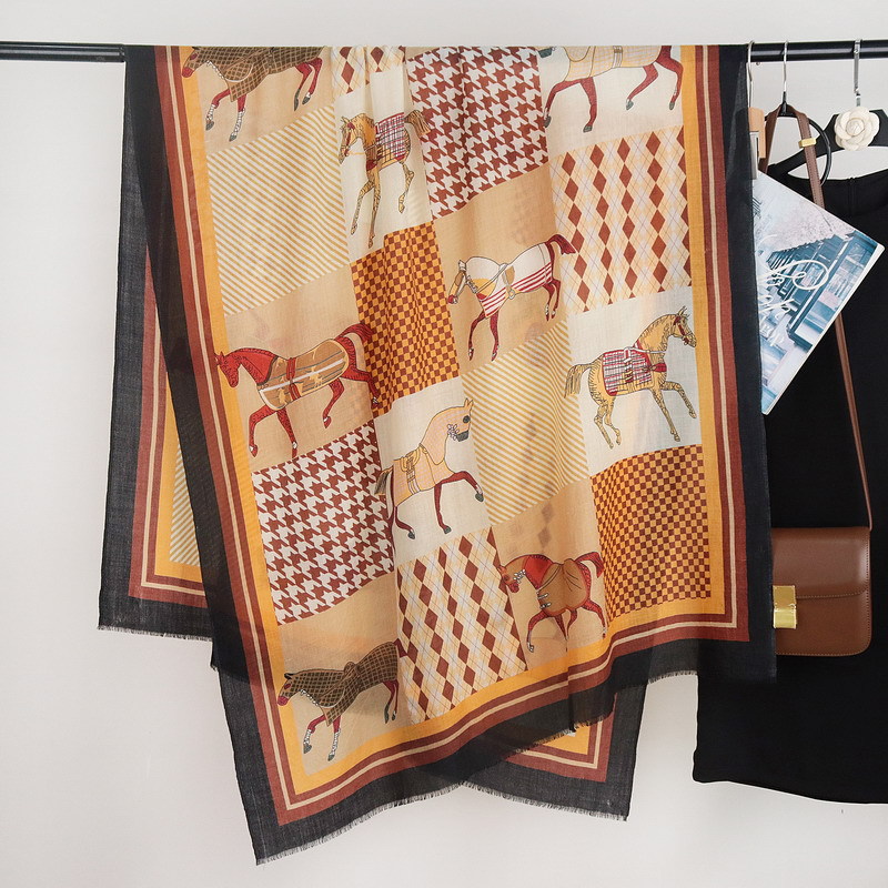 Horse Print Tassels Cashmere S - Winter Clothing Hong Kong review and price